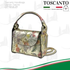 Toscanto Damen Leder Tasche gold farbig OTT832UZF