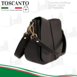 Toscanto Damen Leder Tasche schwarz OTTM104SS