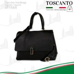 Toscanto Damen Leder Tasche schwarz OTT153US