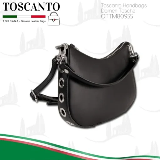 Toscanto Damen Leder Tasche schwarz OTTM809SS