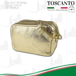 Toscanto Damen Leder Tasche gold OTT809UZ