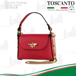 Toscanto Damen Leder Tasche rot OTT817UR