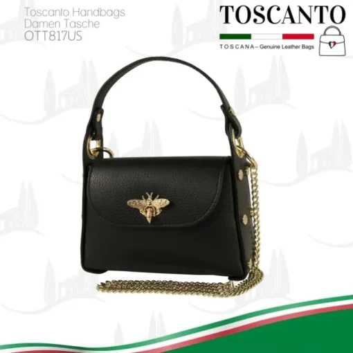 Toscanto Damen Leder Tasche schwarz OTT817US