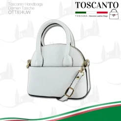 Toscanto Damen Leder Tasche weiß OTT814UW