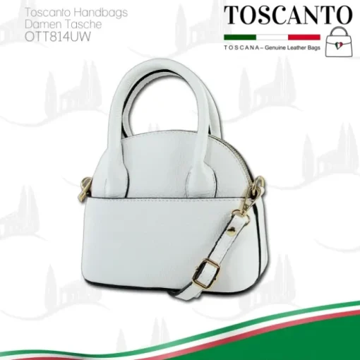 Toscanto Damen Leder Tasche weiß OTT814UW