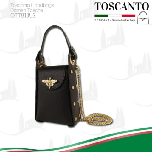 Toscanto Damen Leder Tasche schwarz OTT813US