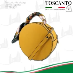 Toscanto Damen Leder Tasche gelb OTT819SY