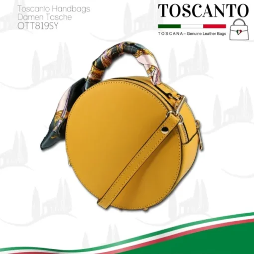 Toscanto Damen Leder Tasche gelb OTT819SY