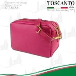 Toscanto Damen Leder Tasche pink OTT809UP