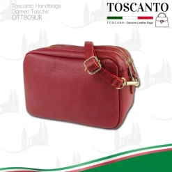 Toscanto Damen Leder Tasche rot OTT809UR
