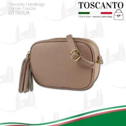 Toscanto Damen Leder Tasche rosa OTT811UA
