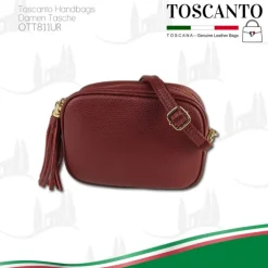 Toscanto Damen Leder Tasche rot OTT811UR