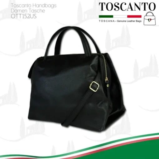 Toscanto Damen Leder Tasche schwarz OTT152US