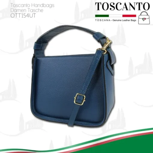 Toscanto Damen Leder Tasche türkis OTT154UT