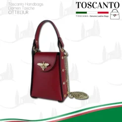 Toscanto Damen Leder Tasche rot OTT813UR