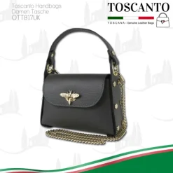 Toscanto Damen Leder Tasche grau OTT817UK