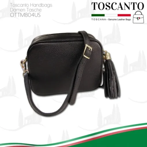 Toscanto Damen Leder Tasche schwarz OTTM804US