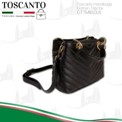 Toscanto Damen Leder Tasche schwarz OTTM810US