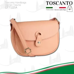Toscanto Damen Leder Tasche rosa OTT122SA