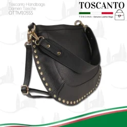 Toscanto Damen Leder Tasche schwarz OTTM105SS