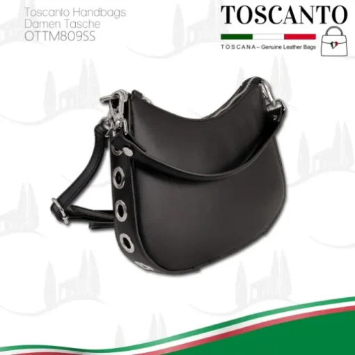 Toscanto Damen Leder Tasche schwarz OTTM809SS