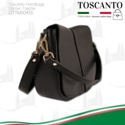 Toscanto Damen Leder Tasche schwarz OTTM104SS