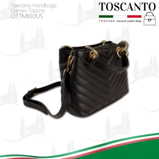 Toscanto Damen Leder Tasche schwarz OTTM810US