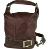 Toscanto Damen Rucksack Leder Tasche braun OTT104SN