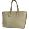 Toscanto Damen Shopper Businesstasche Leder Tasche helltaupe grau OTT127SK