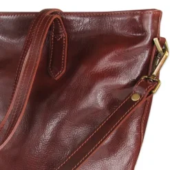 Toscanto Damen Shopper Businesstasche Leder Tasche braun OTT133SN