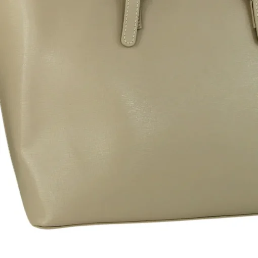 Toscanto Damen Shopper Businesstasche Leder Tasche helltaupe grau OTT127SK