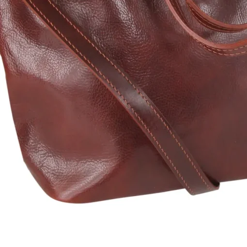 Toscanto Damen Shopper Businesstasche Leder Tasche braun OTT133SN