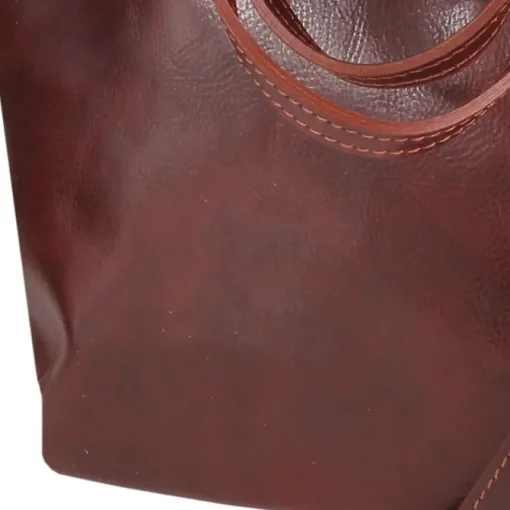 Toscanto Damen Shopper Businesstasche Leder Tasche braun OTT133SN