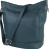 Toscanto Damen Shopper Leder Tasche türkis OTT159ST