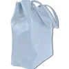 Toscanto Damen Shopper Leder Tasche hellblau OTTM107SH