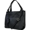 Toscanto Damen Shopper Leder Tasche schwarz OTT155SS