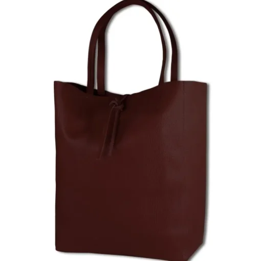 Toscanto Damen Shopper Leder Tasche rot bordeaux OTT112SD