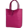 Toscanto Damen Shopper Leder Tasche pink OTT112SP