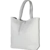 Toscanto Damen Shopper Leder Tasche weiß OTT112SW