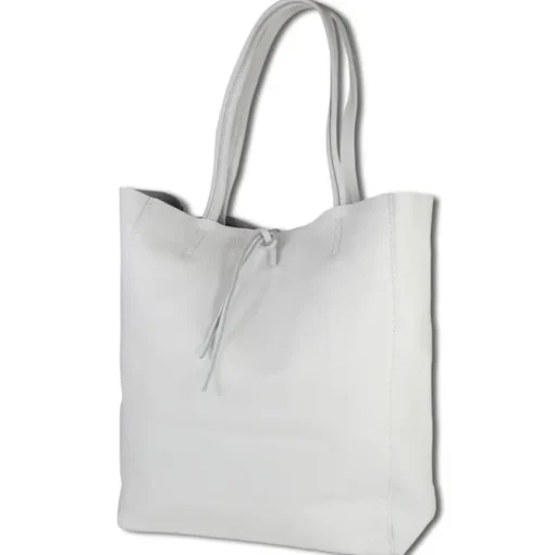Toscanto Damen Shopper Leder Tasche weiß OTT112SW