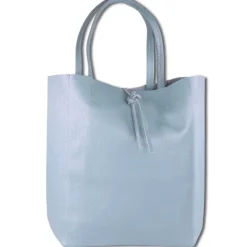 Toscanto Damen Shopper Leder Tasche hellblau OTTM107SH