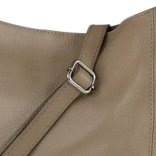 Toscanto Damen Shopper Leder Tasche taupe beige OTT159SC