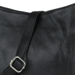 Toscanto Damen Shopper Leder Tasche schwarz OTT159SS