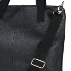 Toscanto Damen Shopper Leder Tasche schwarz OTT161SS