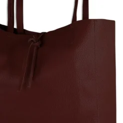 Toscanto Damen Shopper Leder Tasche rot bordeaux OTT112SD