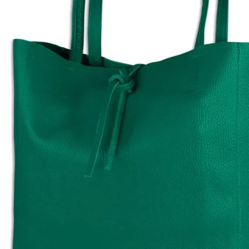 Toscanto Damen Shopper Leder Tasche türkis OTT112ST