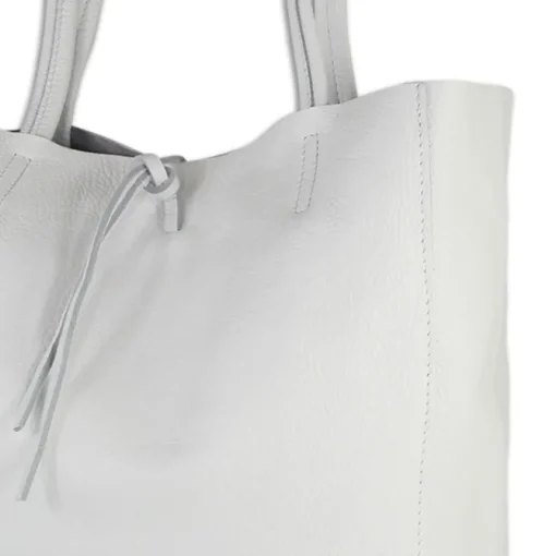Toscanto Damen Shopper Leder Tasche weiß OTT112SW