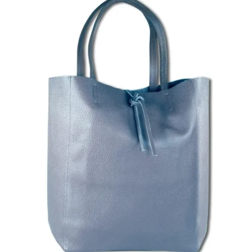 Toscanto Damen Shopper Leder Tasche blau OTTM107SB