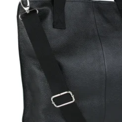 Toscanto Damen Shopper Leder Tasche schwarz OTT161SS