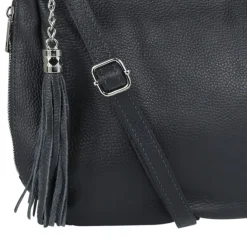Toscanto Damen Shopper Leder Tasche schwarz OTT134SS